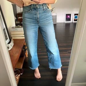 Madewell perfect vintage wide leg crop jean